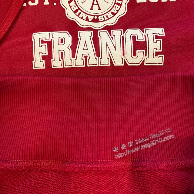 Ami專櫃2023FW新款發泡印花連帽衛衣 男女同款 tzy3031